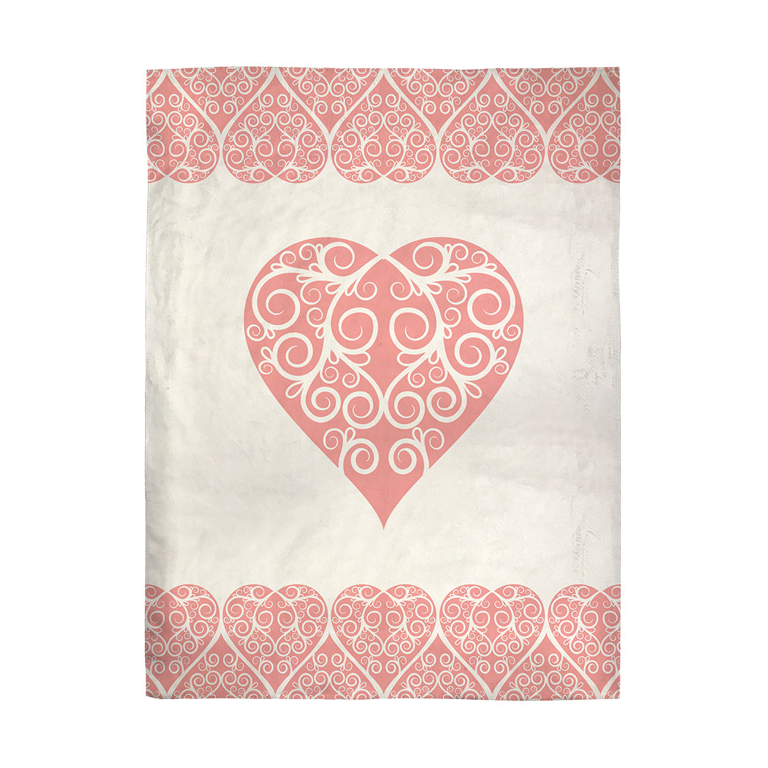 Blankets Intricate Heart Ribbon