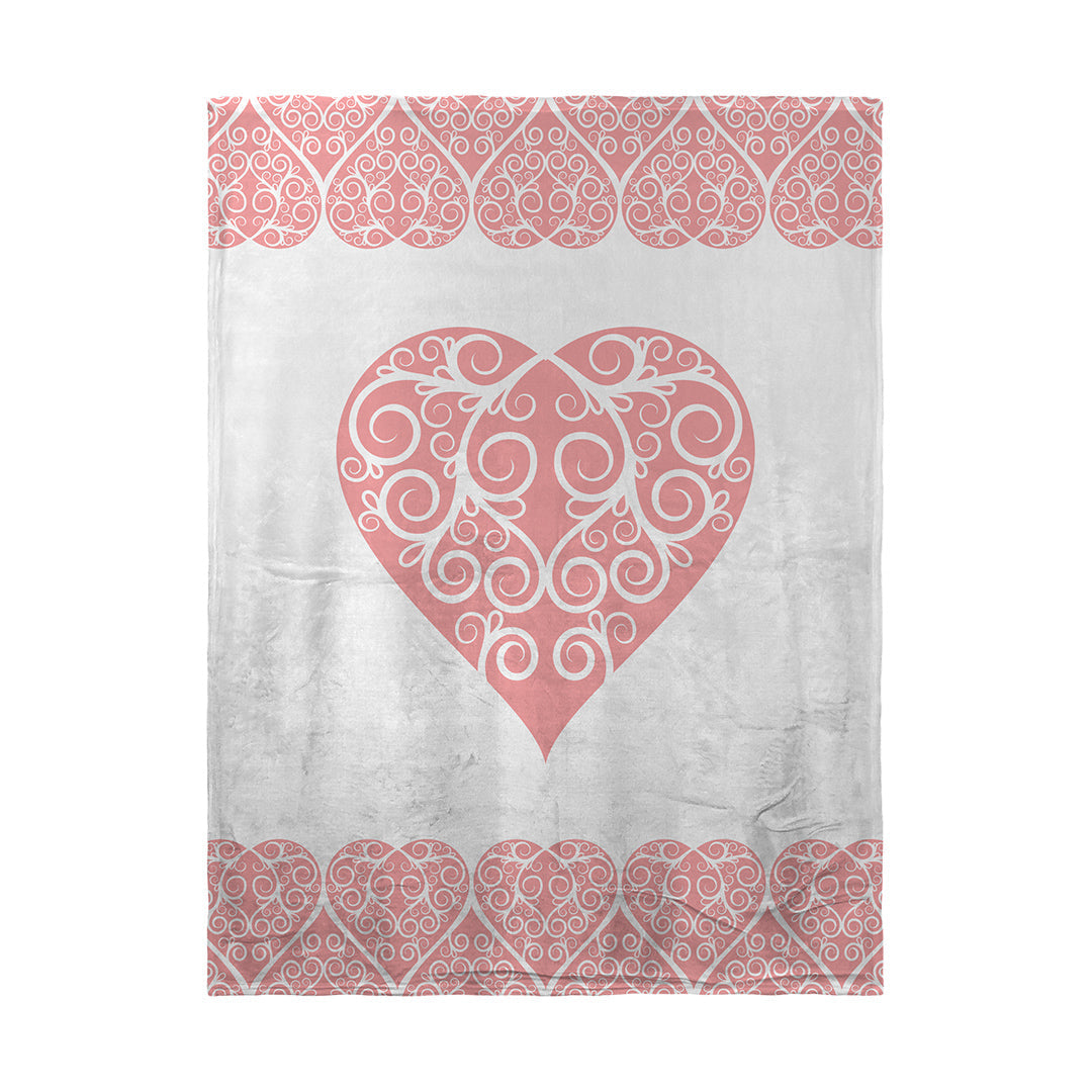 Blankets Intricate Heart Ribbon