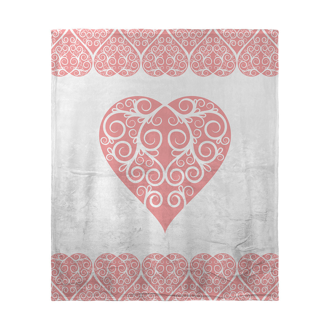 Blankets Intricate Heart Ribbon