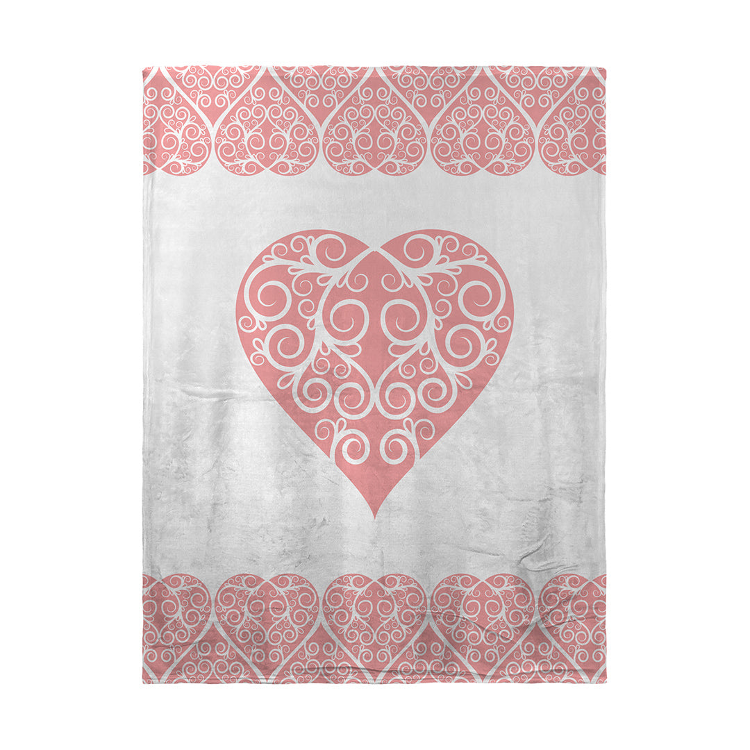 Blankets Intricate Heart Ribbon