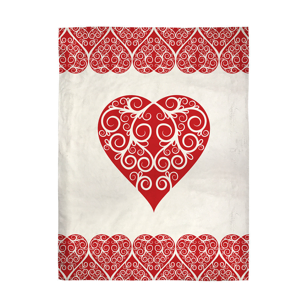 Blankets Intricate Heart Ribbon