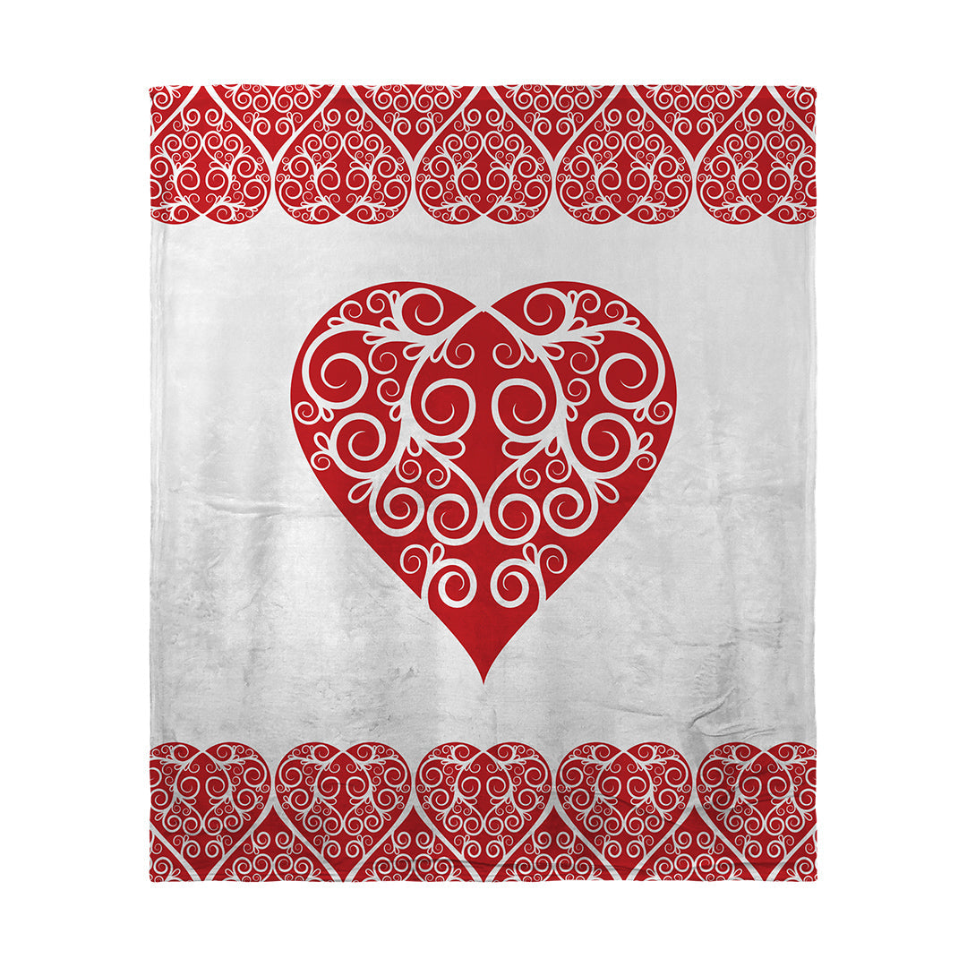 Blankets Intricate Heart Ribbon