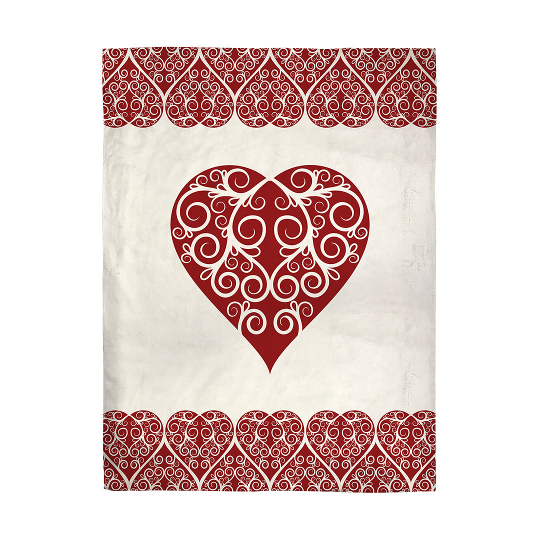Blankets Intricate Heart Ribbon
