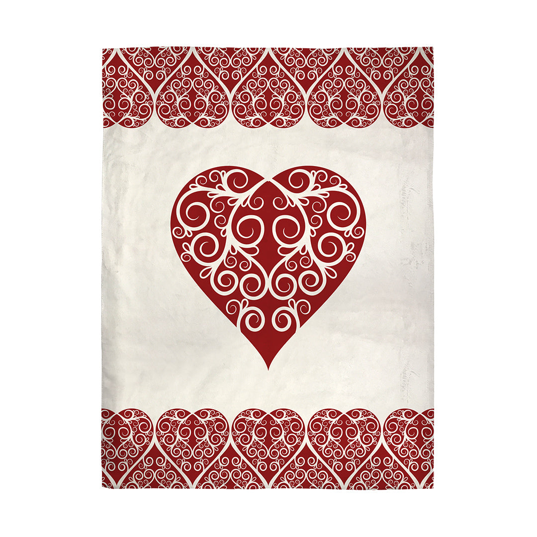 Blankets Intricate Heart Ribbon