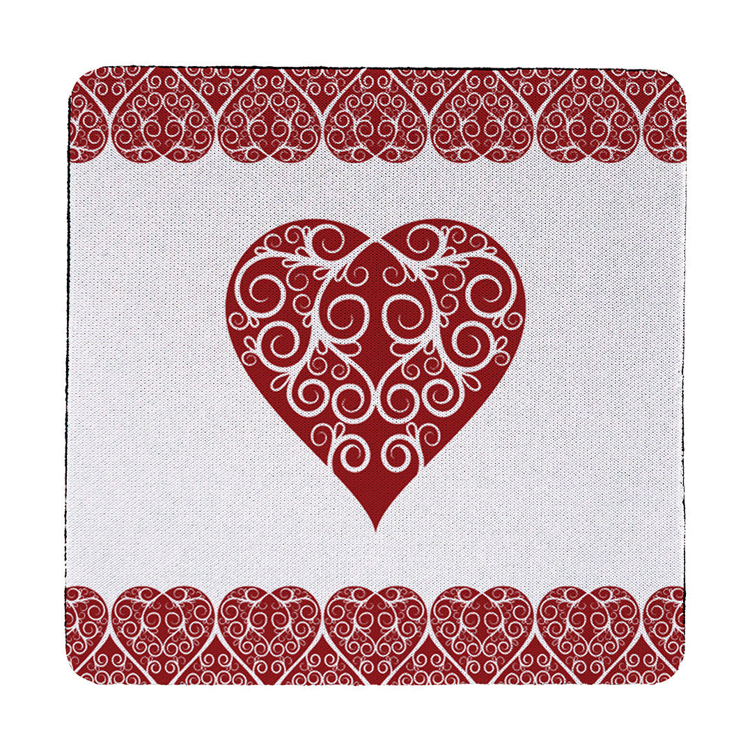 Coaster Intricate Heart Ribbon