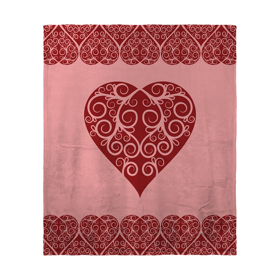 Blankets Intricate Heart Ribbon