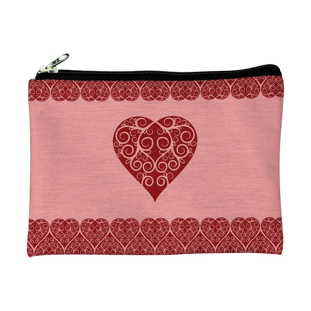 Pouches Intricate Heart Ribbon