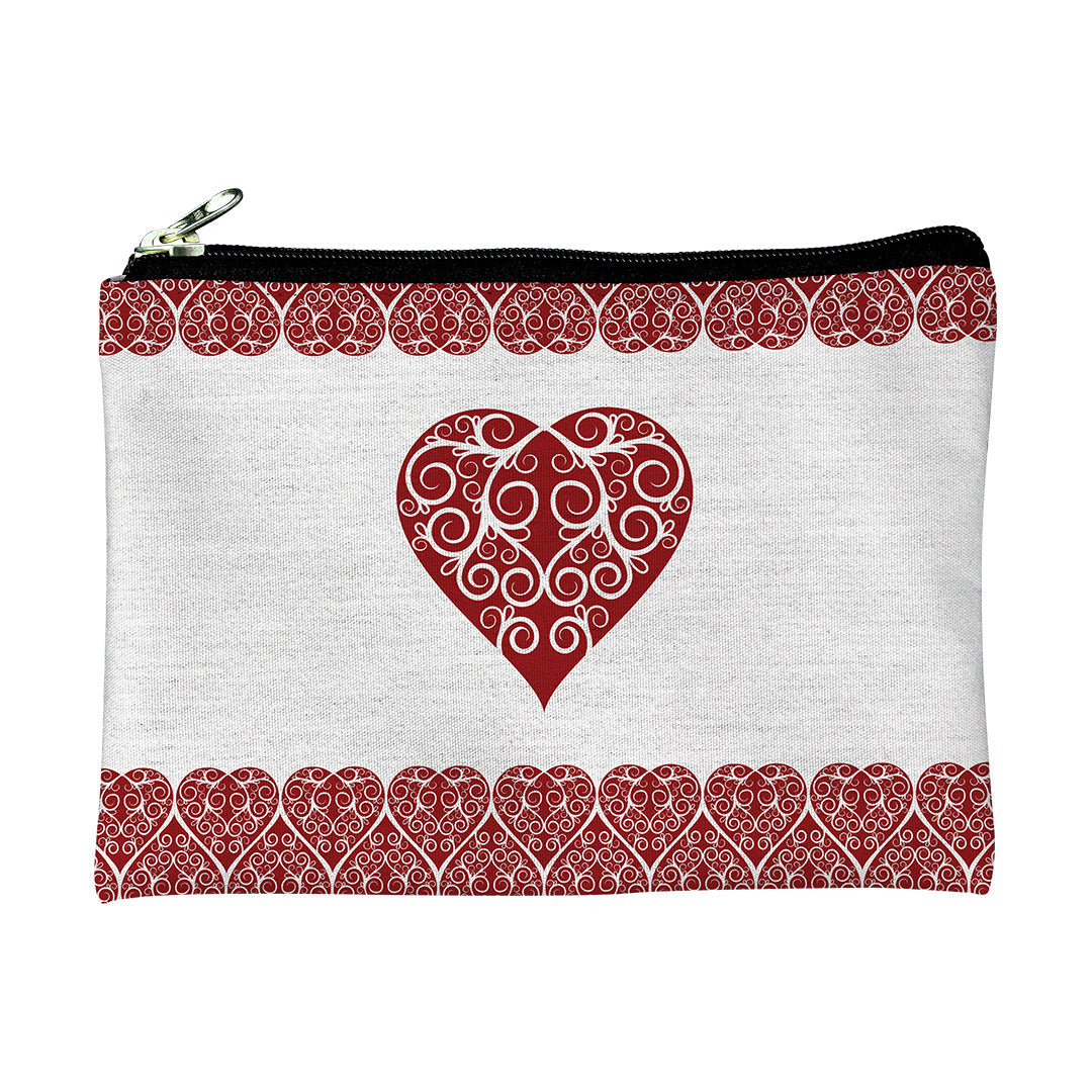 Pouches Intricate Heart Ribbon