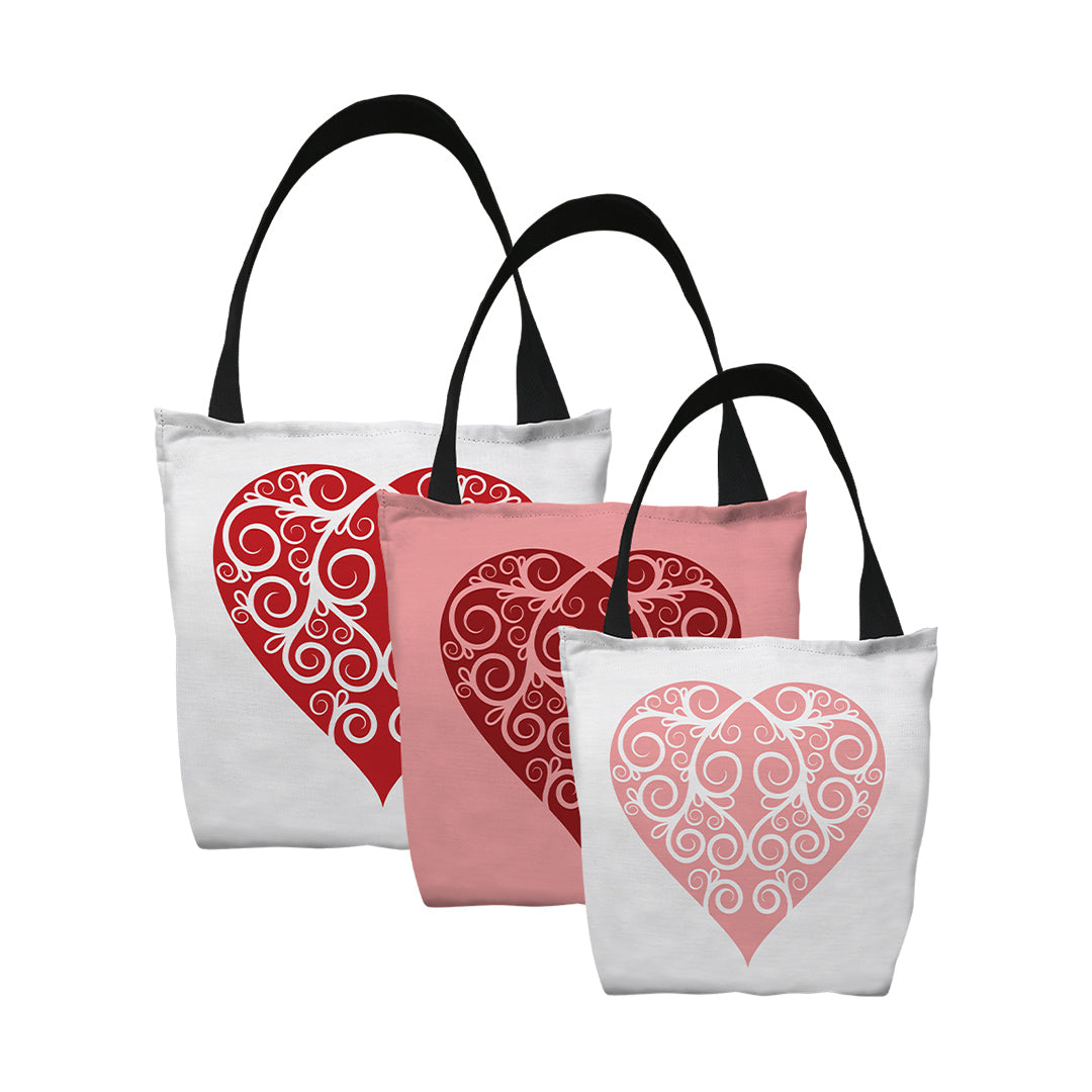 Tote Bags Intricate Heart