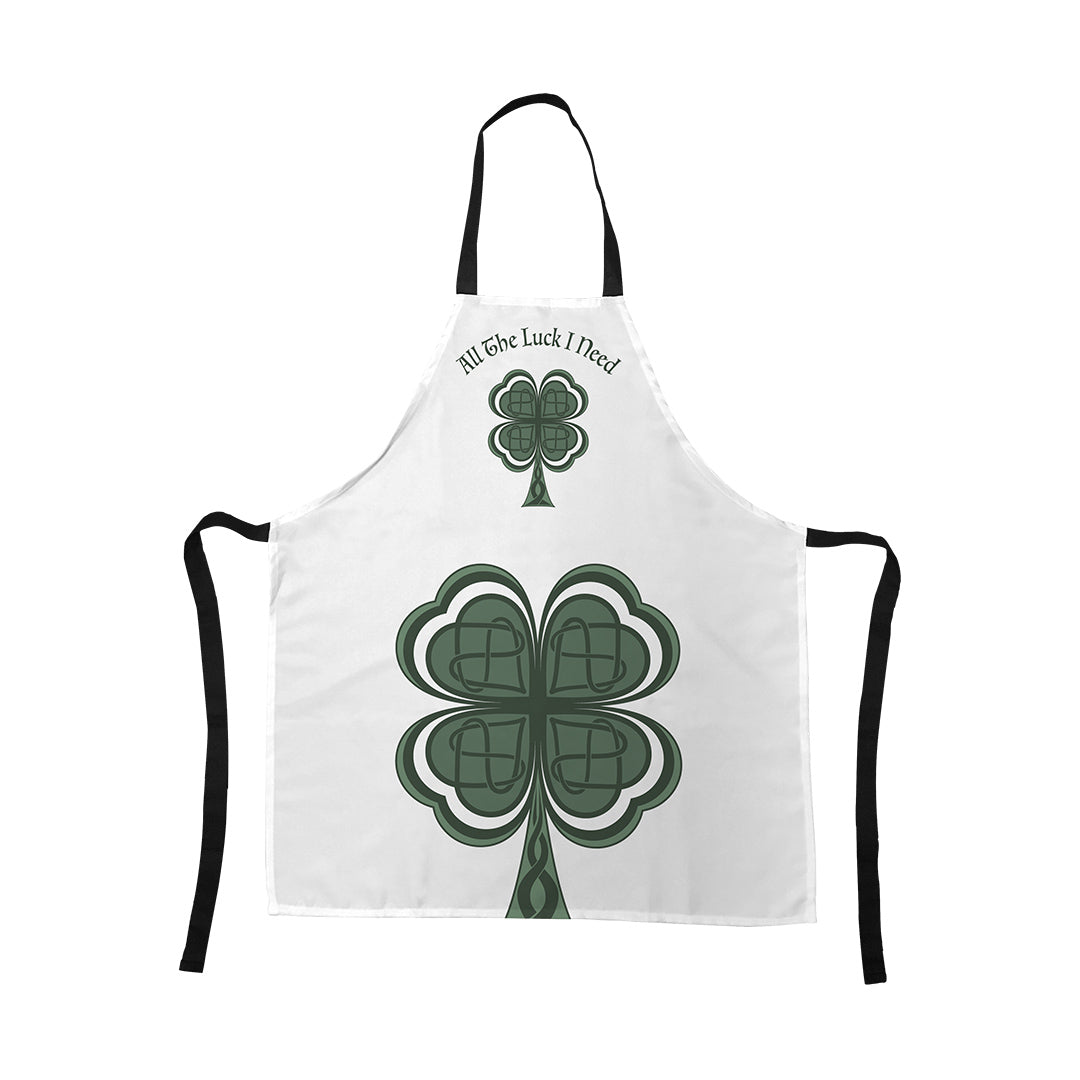 Apron Lucky Four Leaf Clover