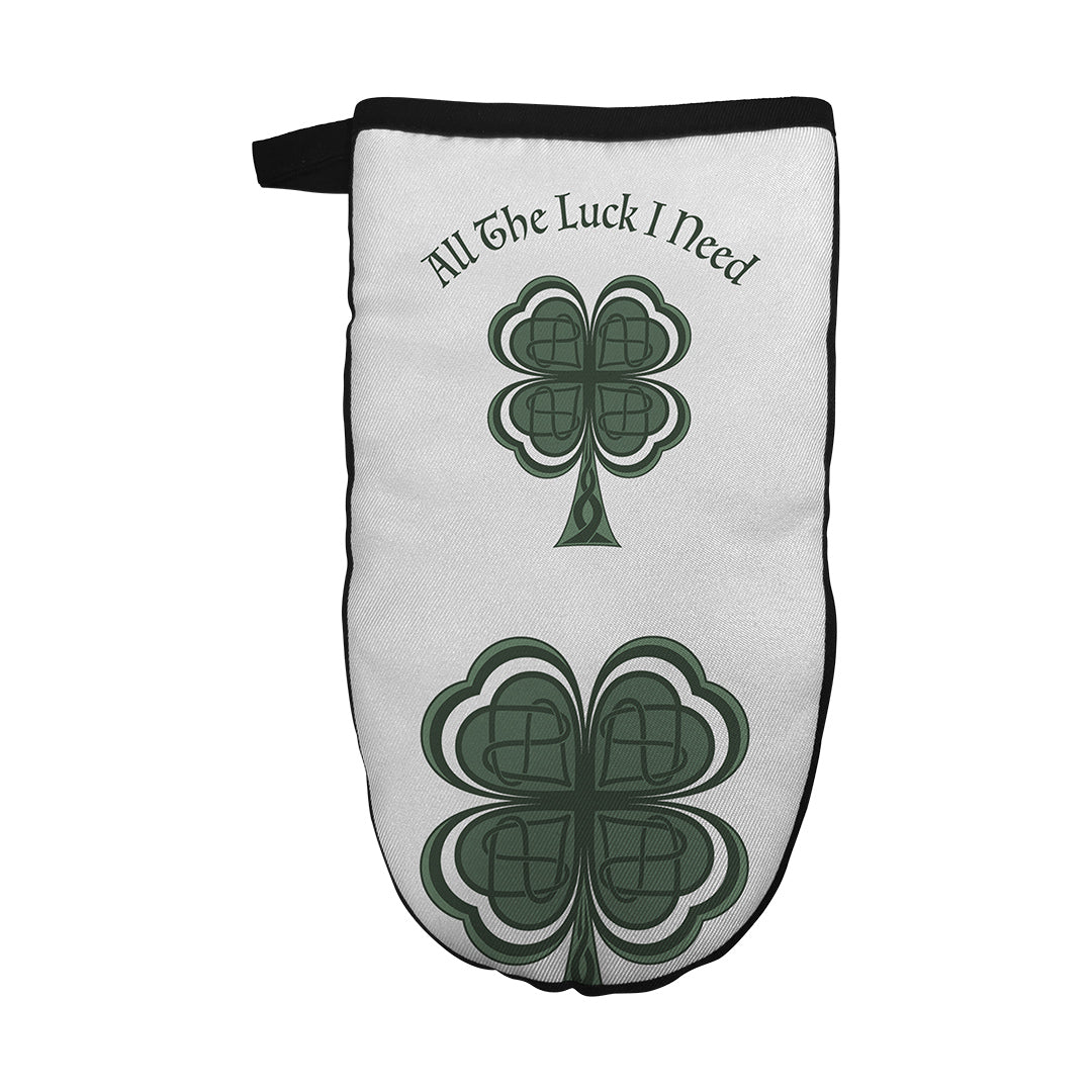 Oven Mitt Lucky Four Leaf Clover