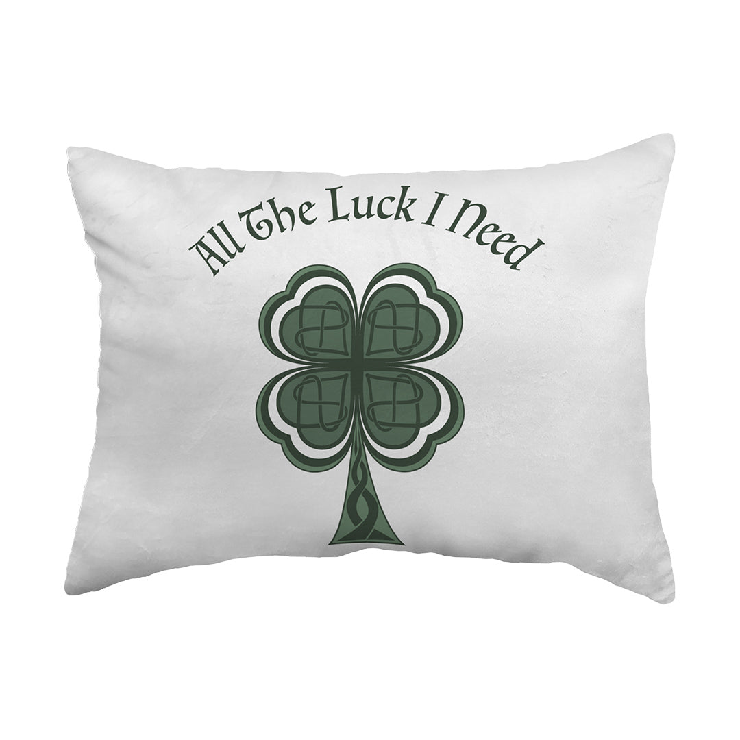 Throw Pillow Lucky Four Leaf Clover