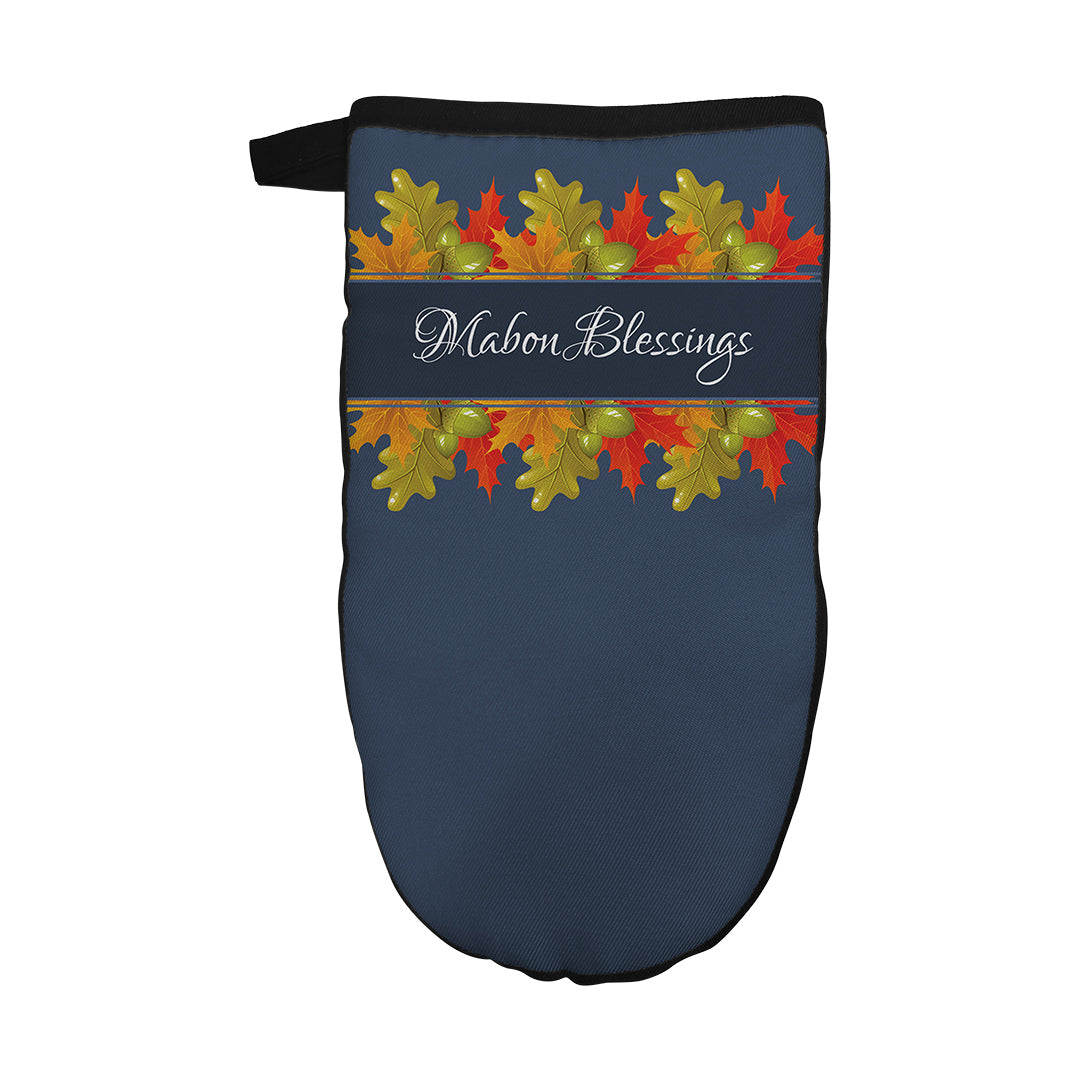 Oven Mitt Mabon Blessings Leaves