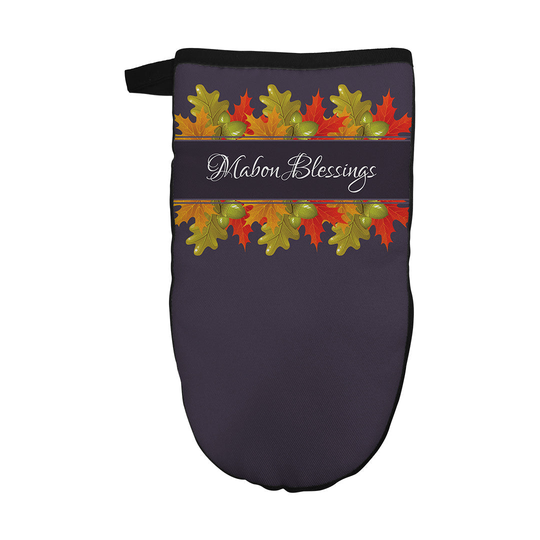Oven Mitt Mabon Blessings Leaves
