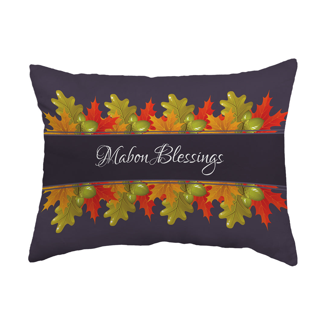 Zippered Pillow Shell Mabon Blessings Leaves