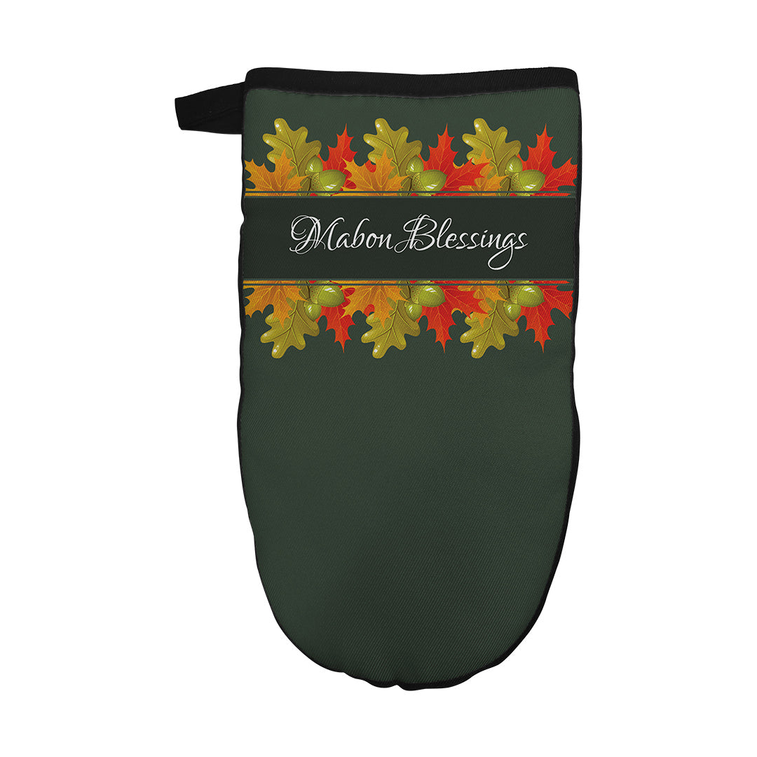 Oven Mitt Mabon Blessings Leaves