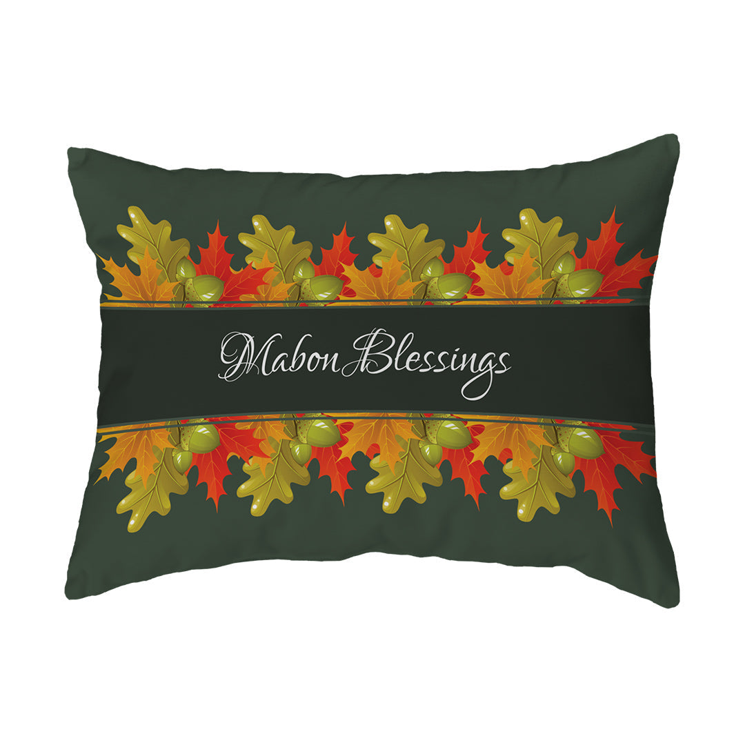 Zippered Pillow Shell Mabon Blessings Leaves