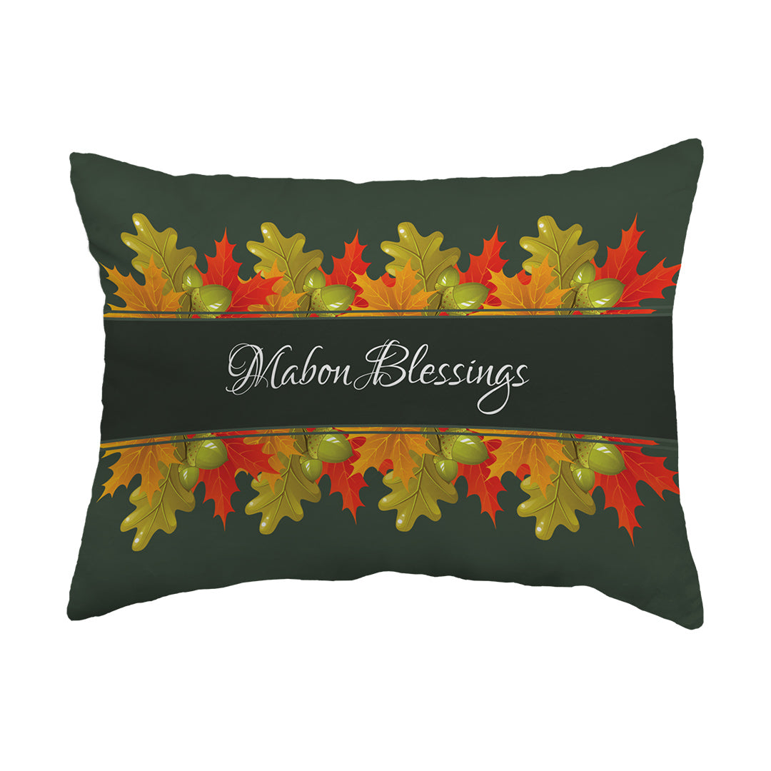 Zippered Pillow Shell Mabon Blessings Leaves