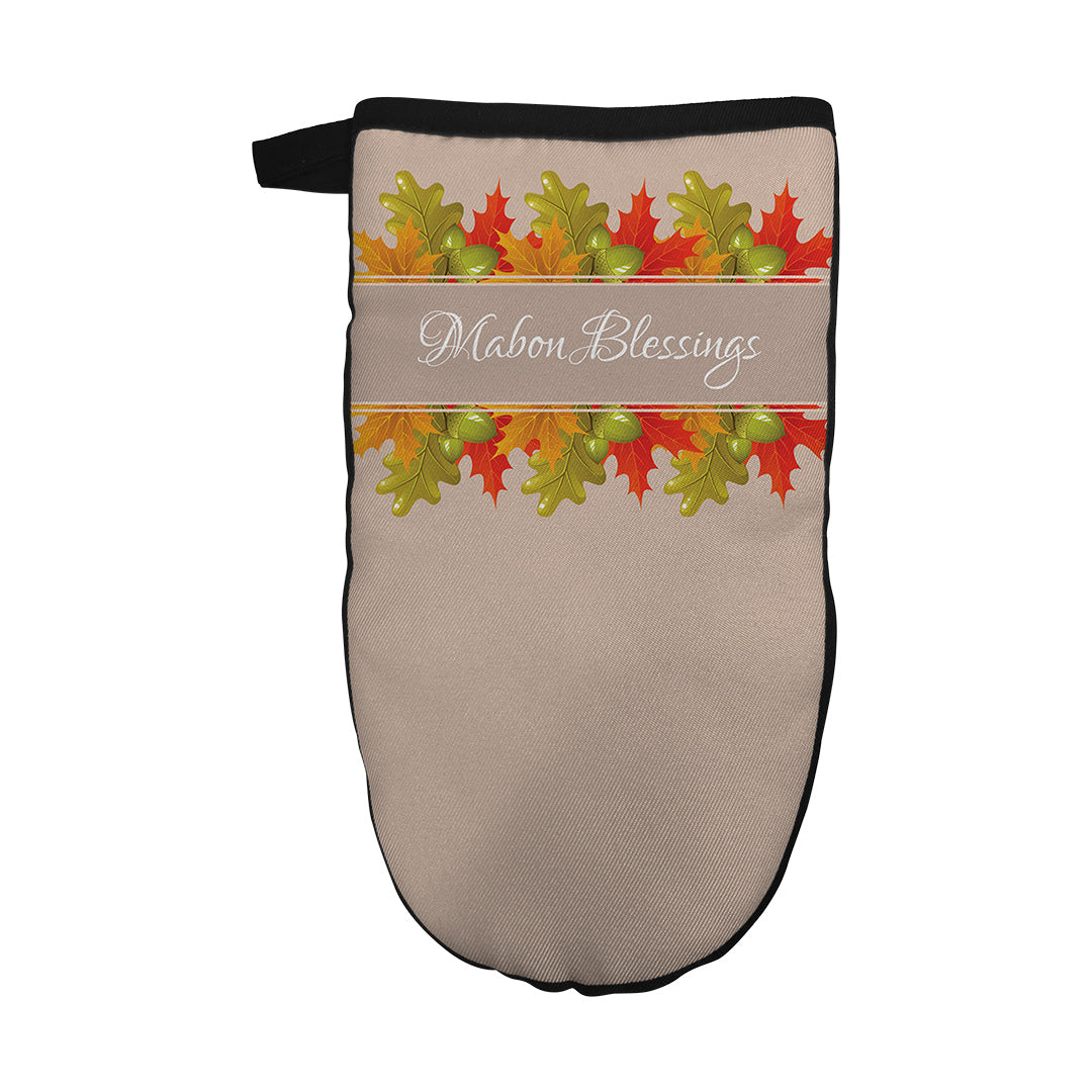 Oven Mitt Mabon Blessings Leaves