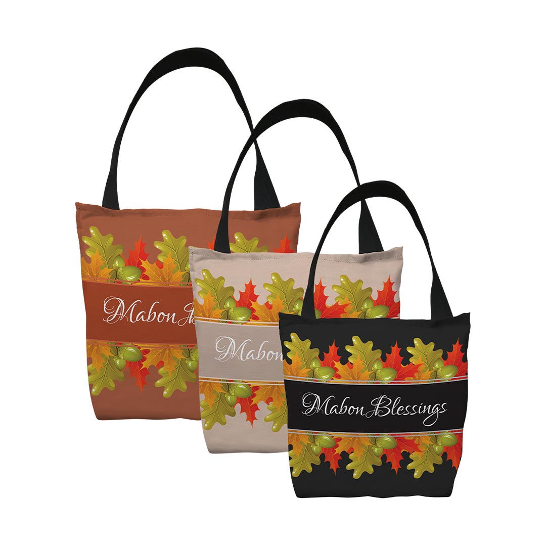 Tote Bags Mabon Blessings Leaves