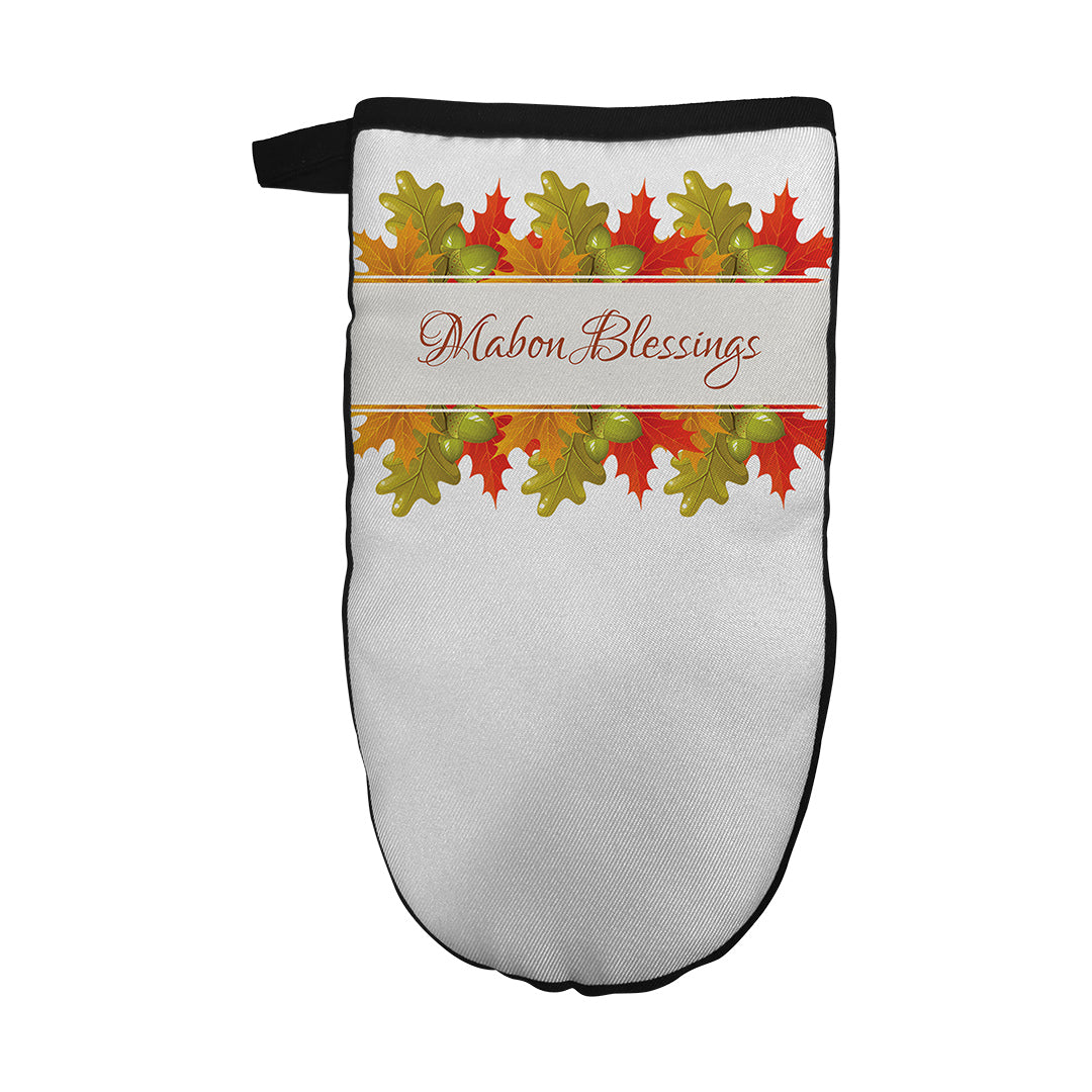 Oven Mitt Mabon Blessings Leaves