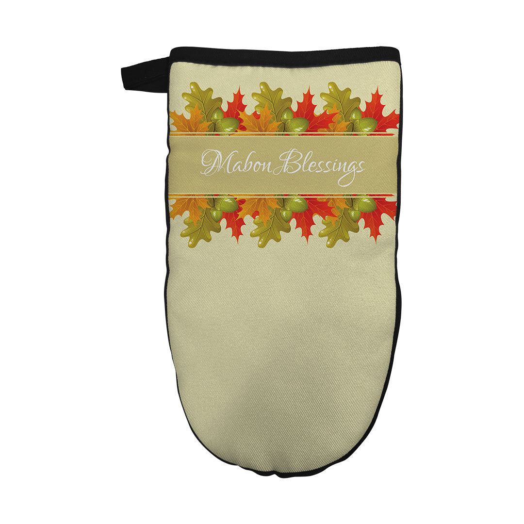 Oven Mitt Mabon Blessings Leaves