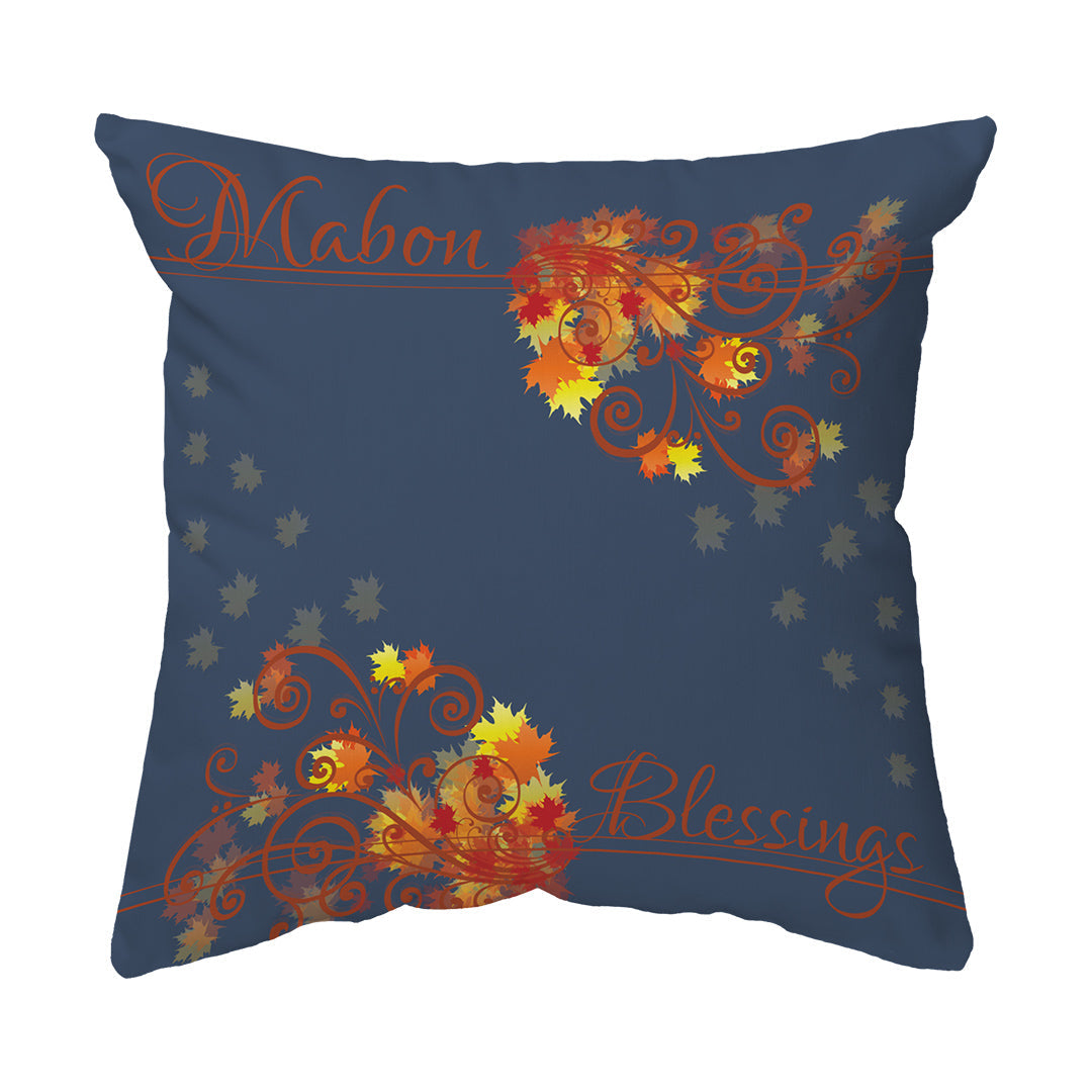 Zippered Pillow Shell Mabon Blessings Swirls