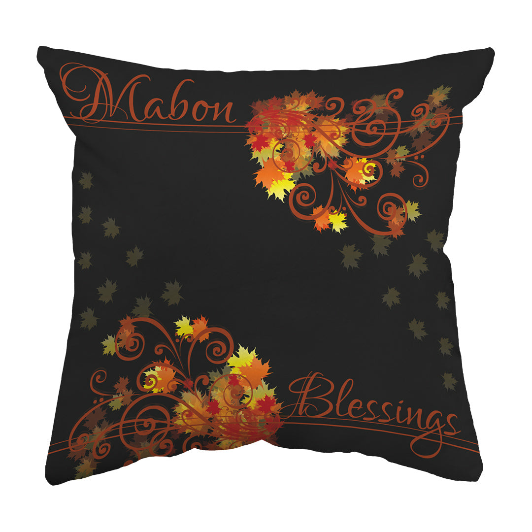 Zippered Pillow Shell Mabon Blessings Swirls