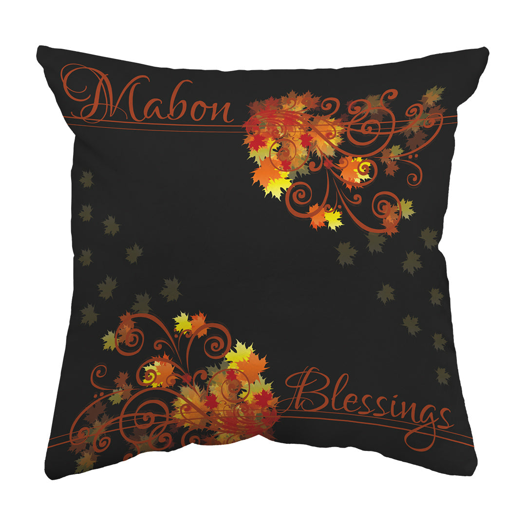 Zippered Pillow Shell Mabon Blessings Swirls