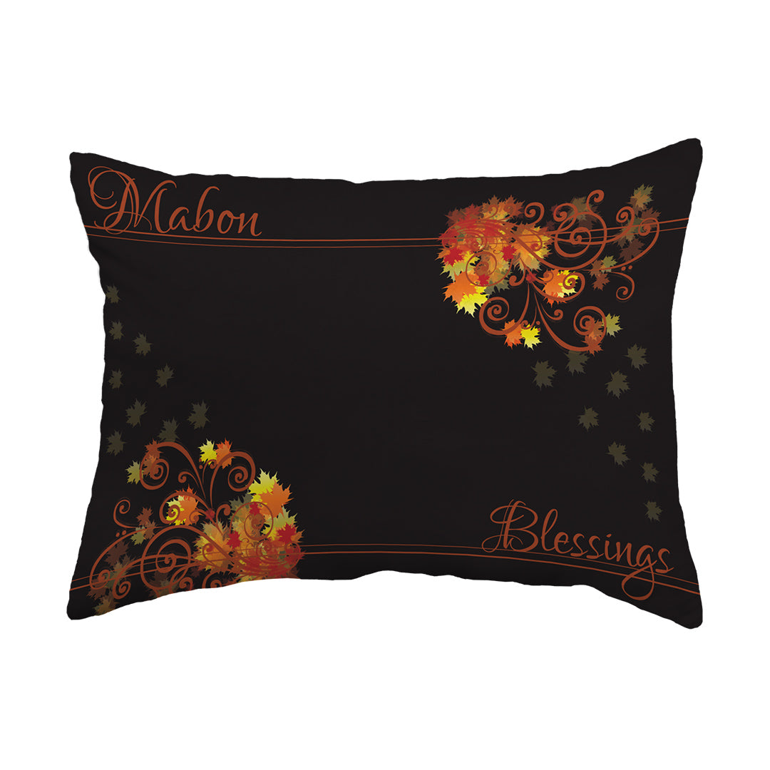 Zippered Pillow Shell Mabon Blessings Swirls