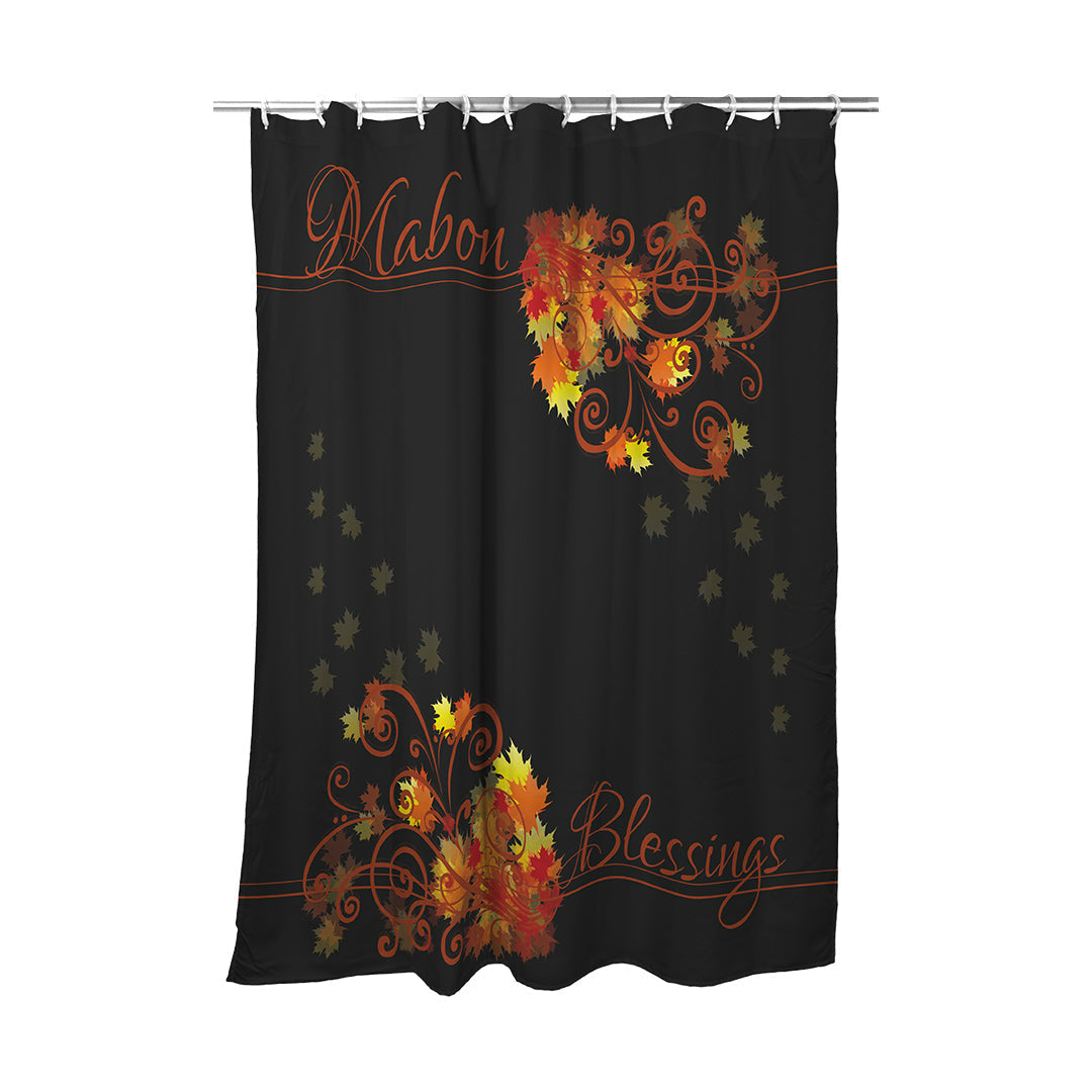 Shower Curtain Mabon Blessings Swirls