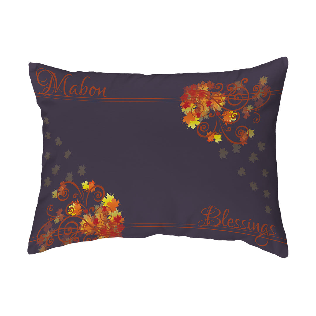 Zippered Pillow Shell Mabon Blessings Swirls