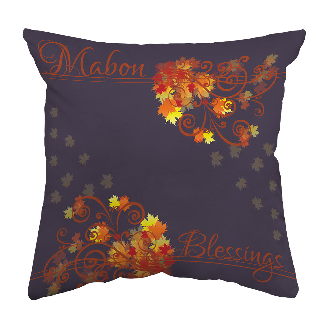 Zippered Pillow Shell Mabon Blessings Swirls