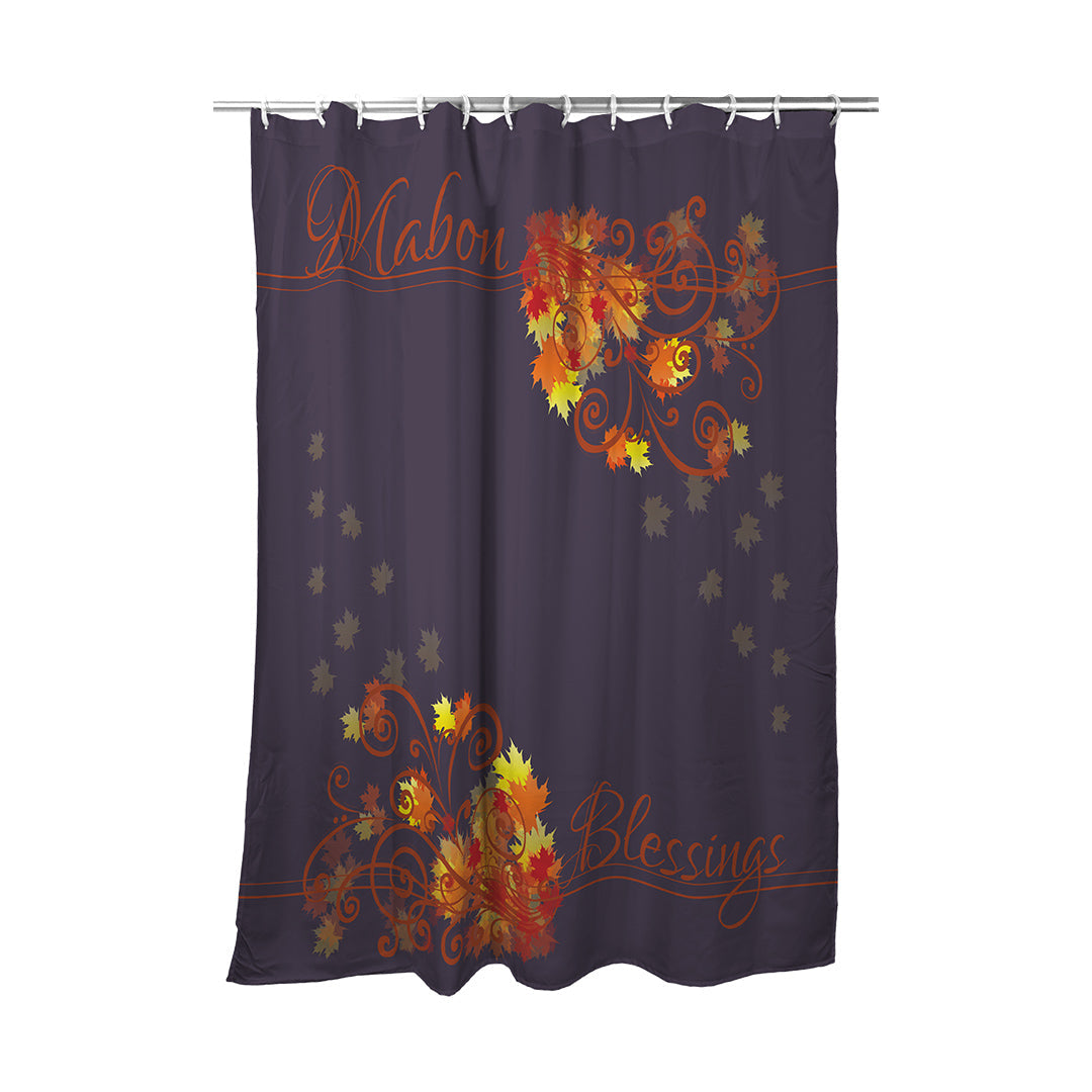 Shower Curtain Mabon Blessings Swirls