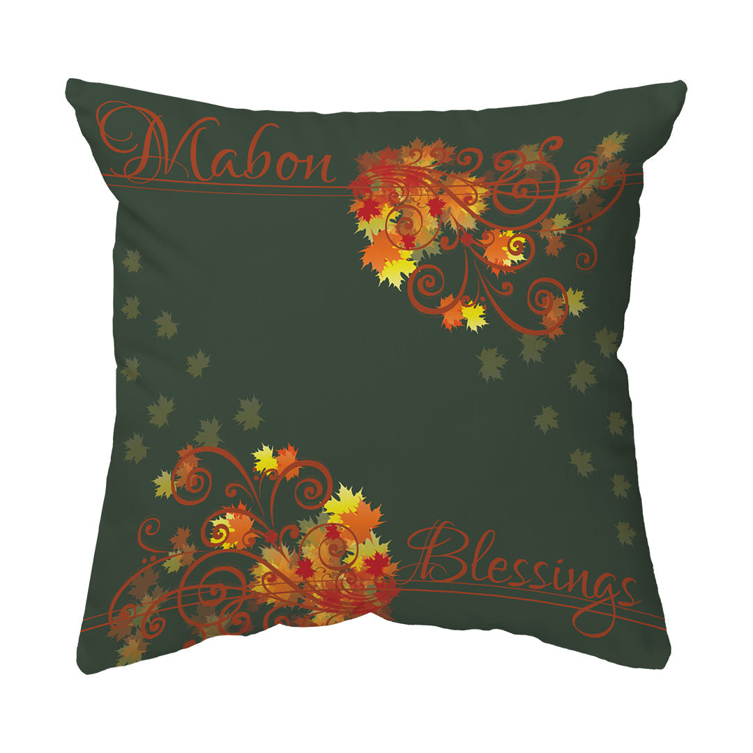 Zippered Pillow Shell Mabon Blessings Swirls