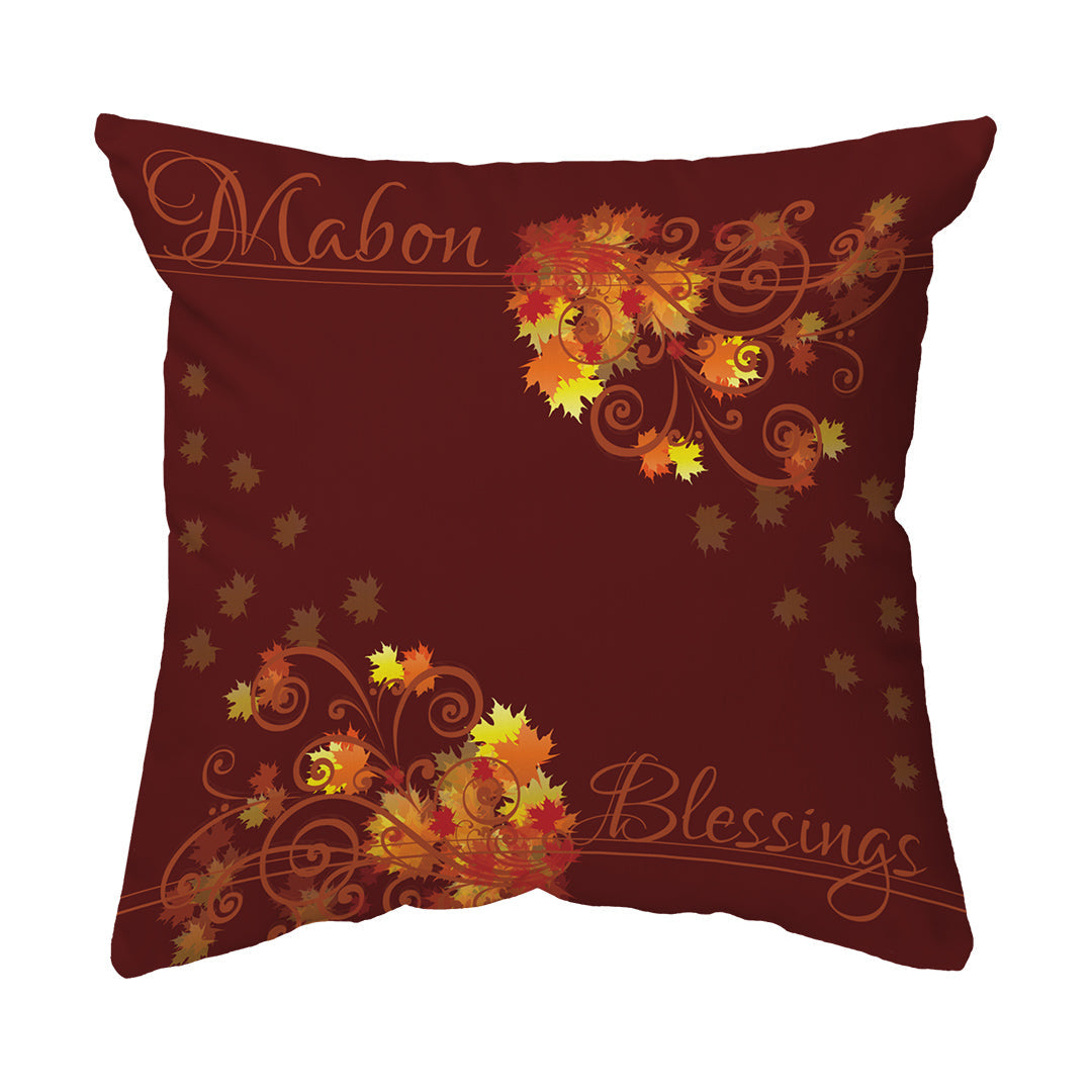 Zippered Pillow Shell Mabon Blessings Swirls