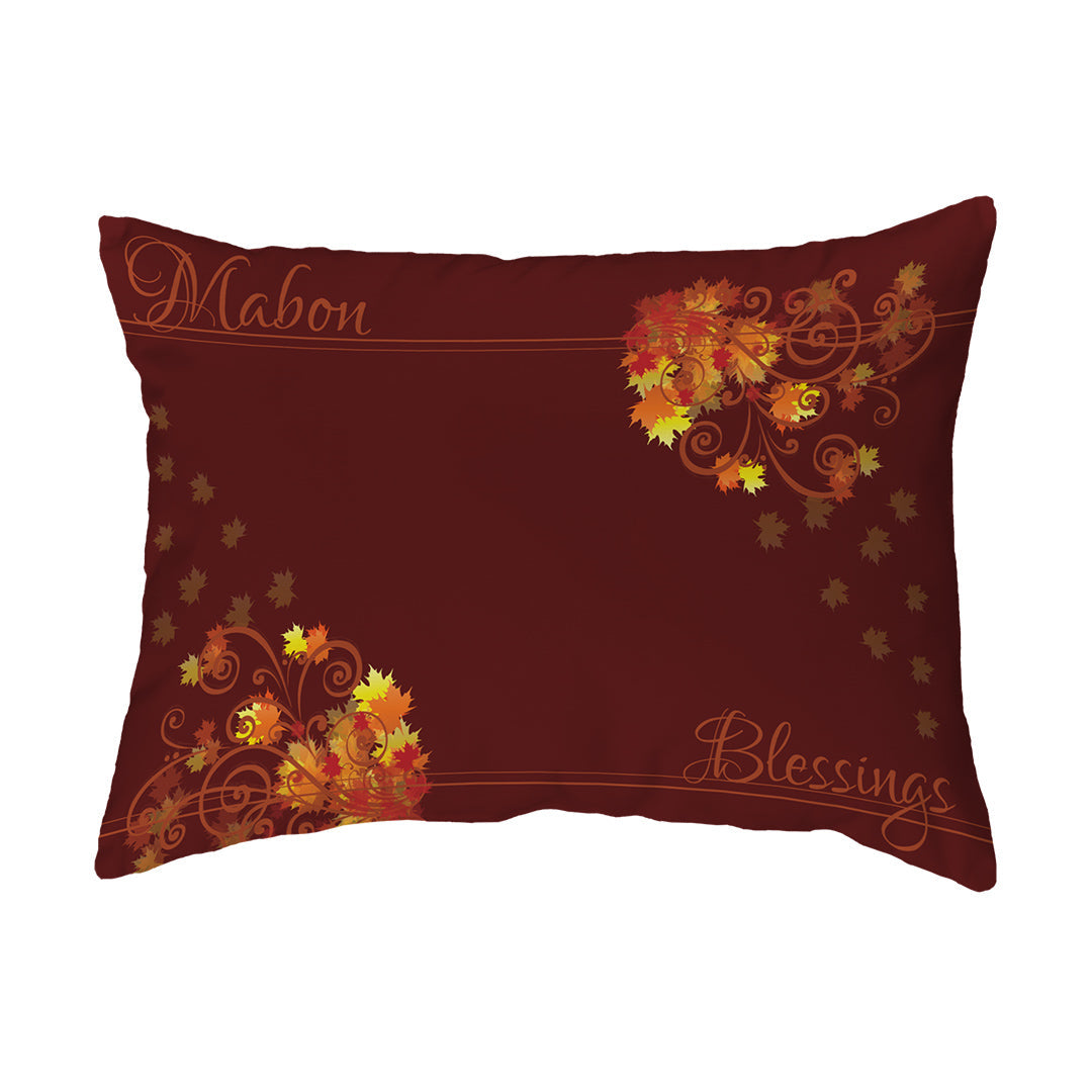 Zippered Pillow Shell Mabon Blessings Swirls