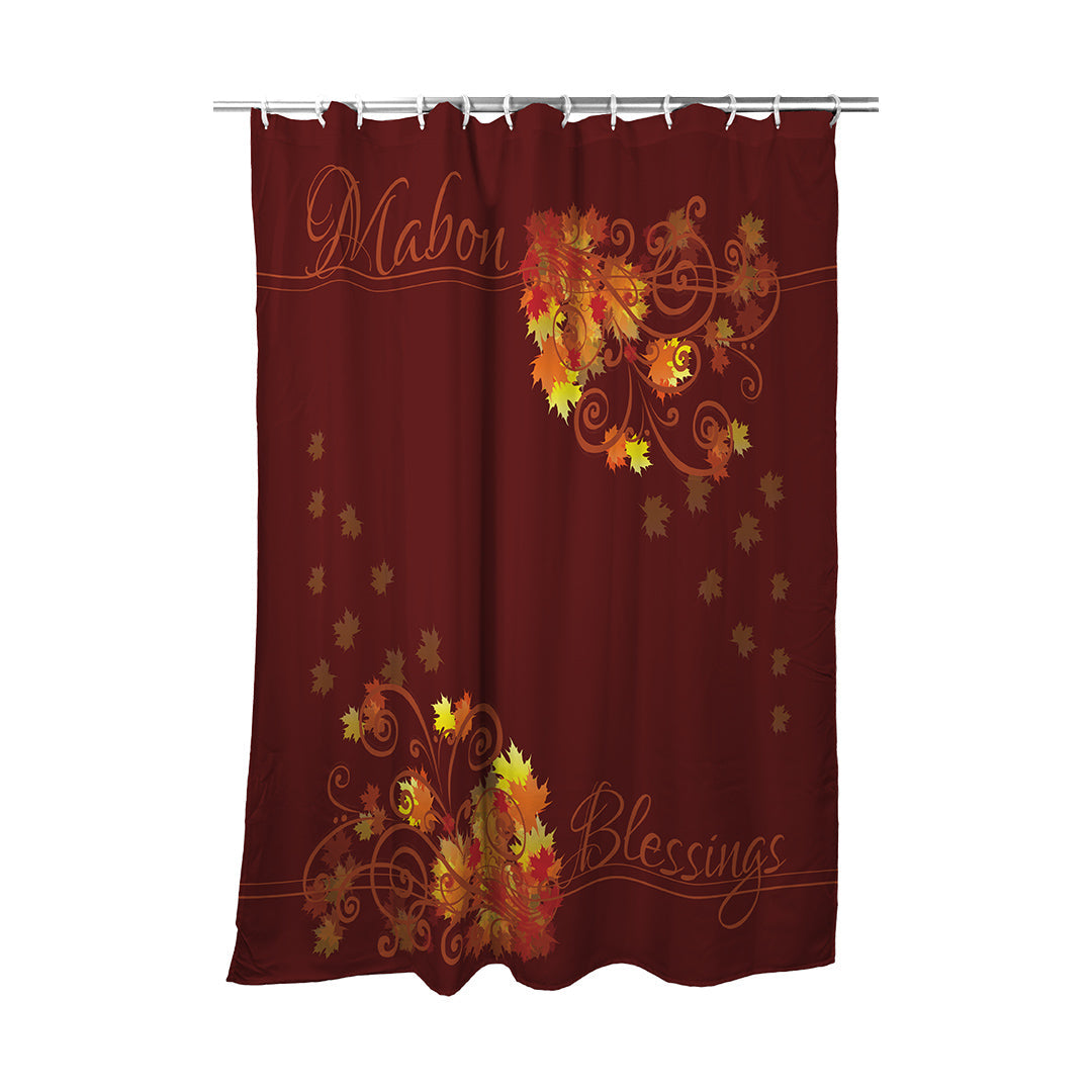 Shower Curtain Mabon Blessings Swirls