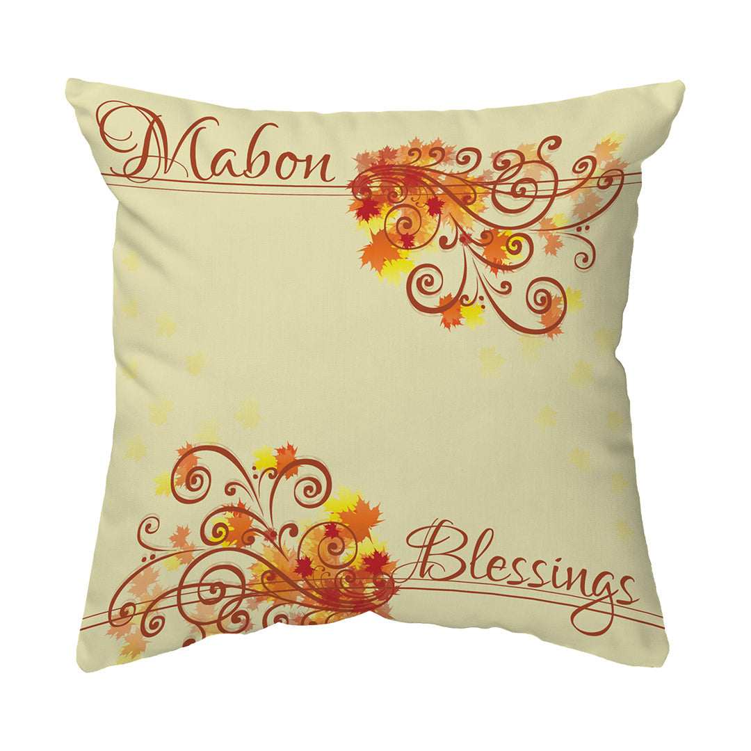 Zippered Pillow Shell Mabon Blessings Swirls
