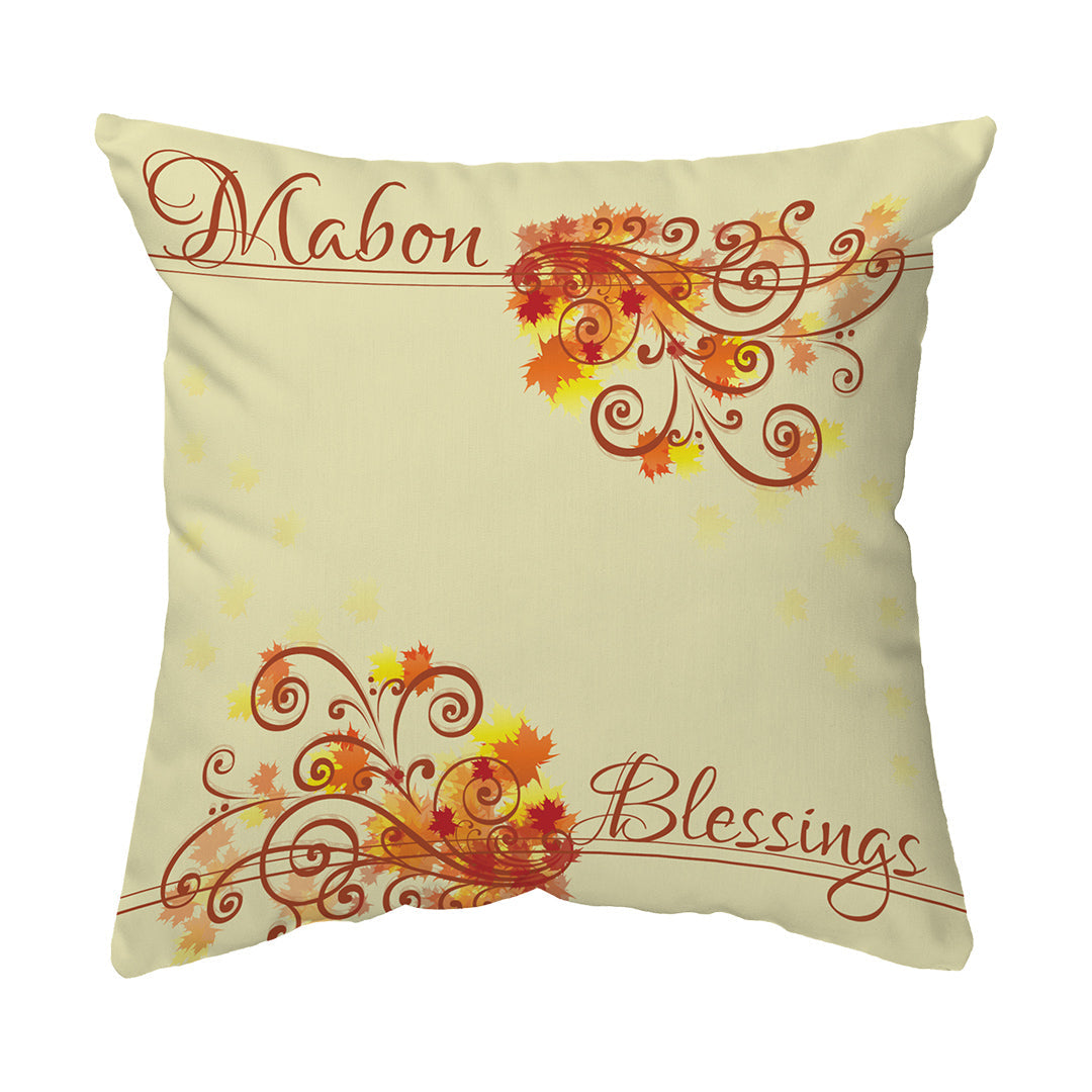 Zippered Pillow Shell Mabon Blessings Swirls