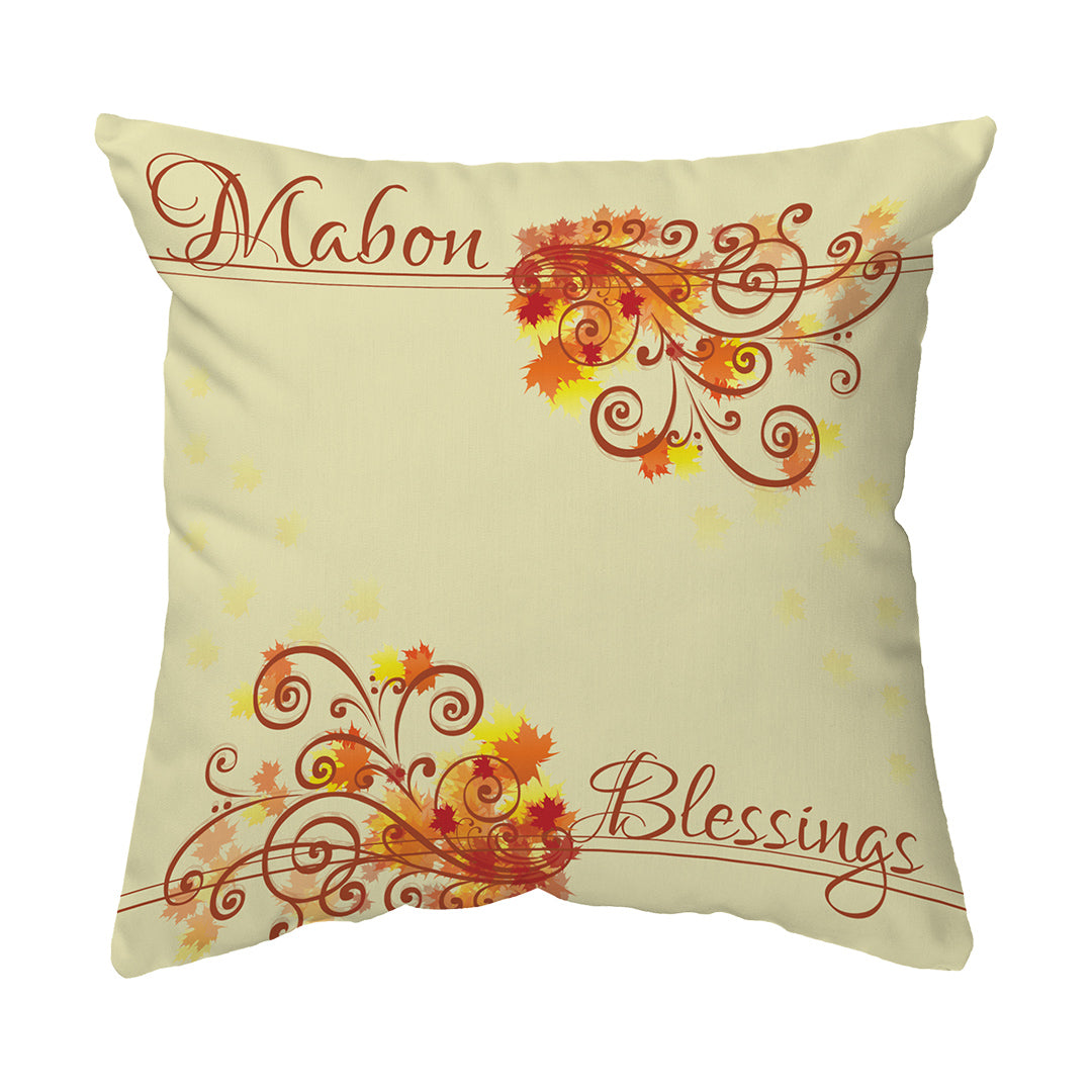 Zippered Pillow Shell Mabon Blessings Swirls