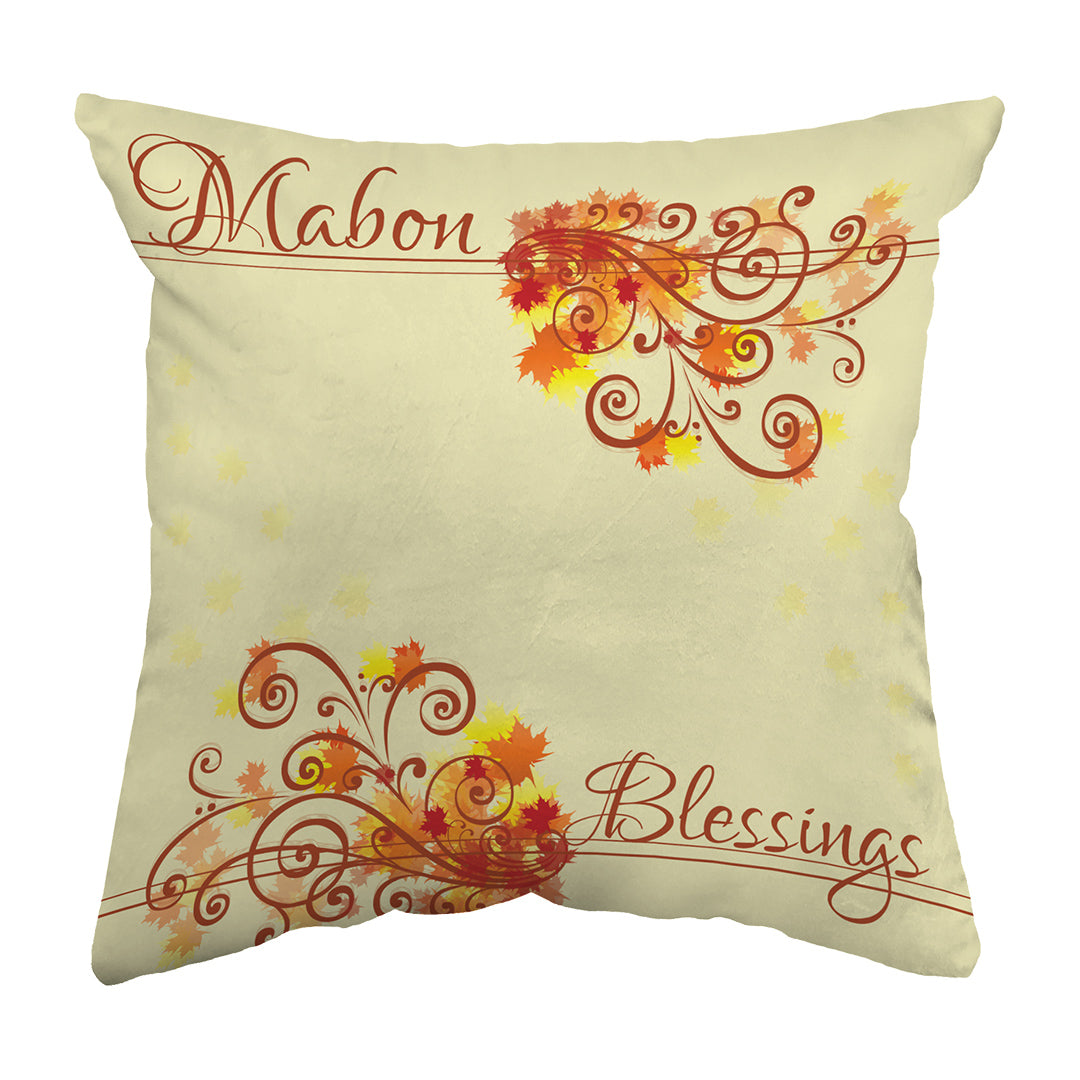 Zippered Pillow Shell Mabon Blessings Swirls