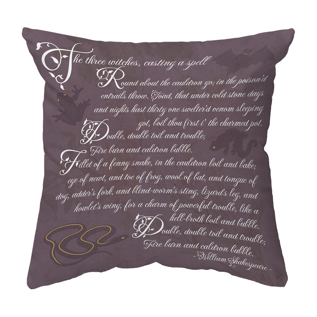 Zippered Pillow Macbeth Spell