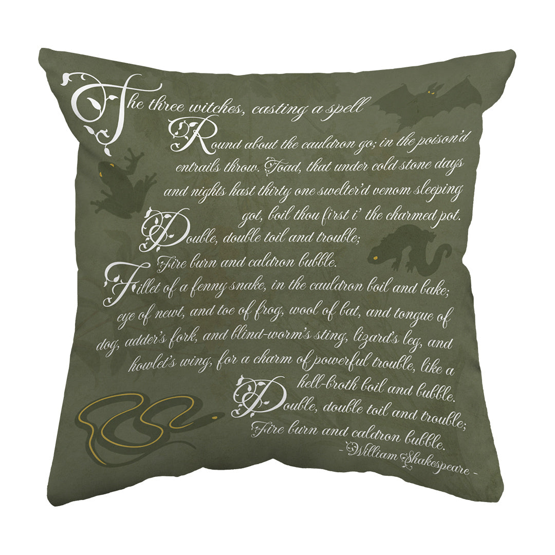 Zippered Pillow Macbeth Spell