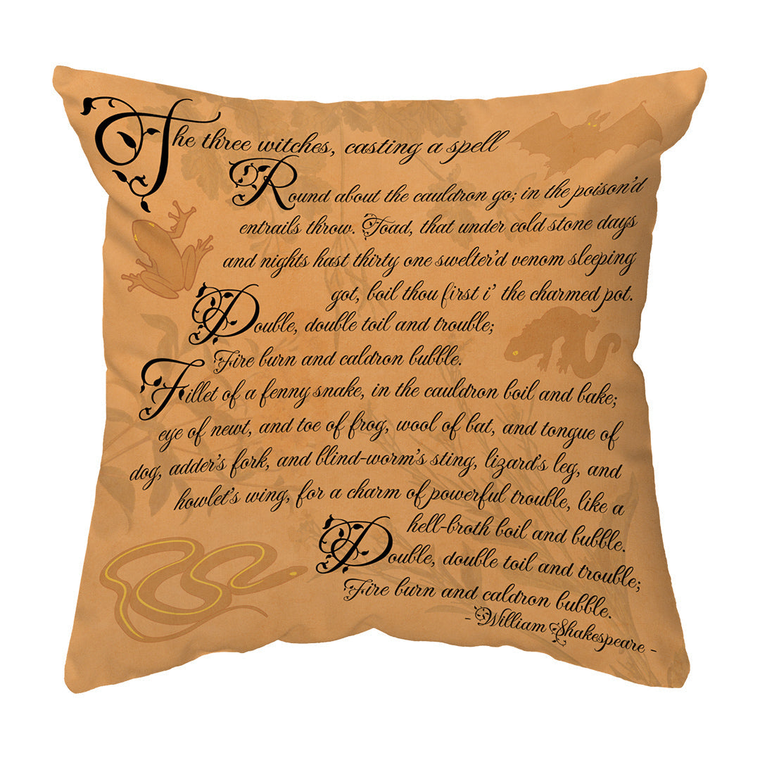 Zippered Pillow Macbeth Spell