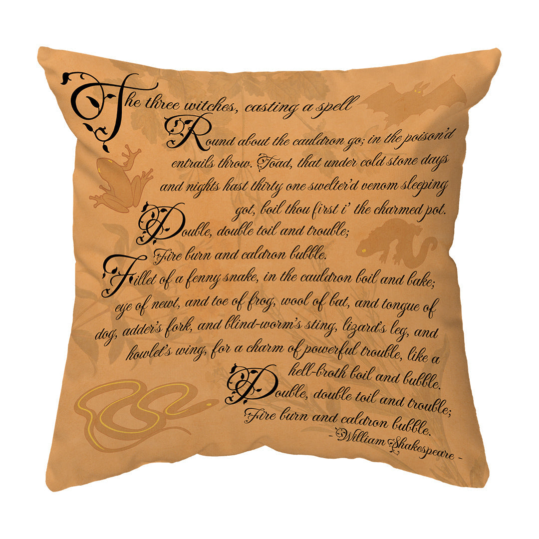 Zippered Pillow Macbeth Spell