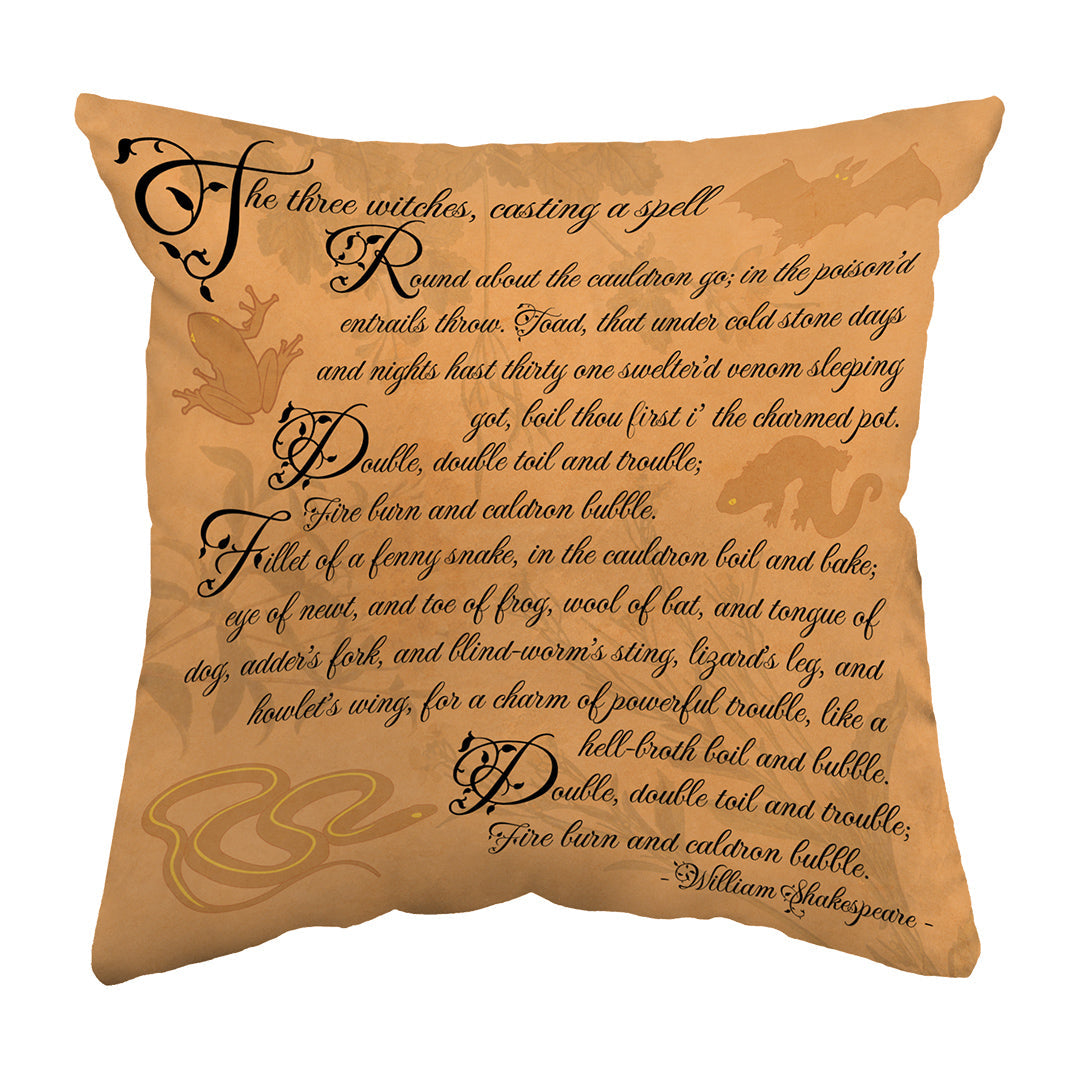 Throw Pillow Macbeth Spell