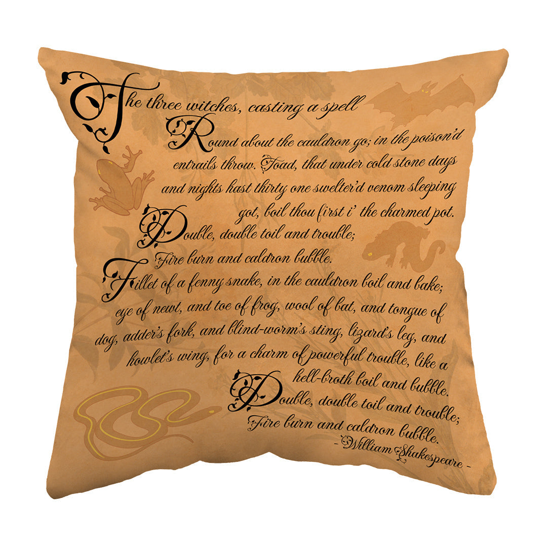 Zippered Pillow Macbeth Spell
