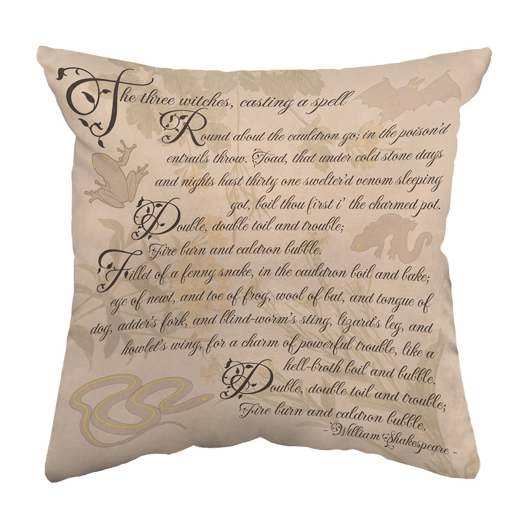 Zippered Pillow Macbeth Spell