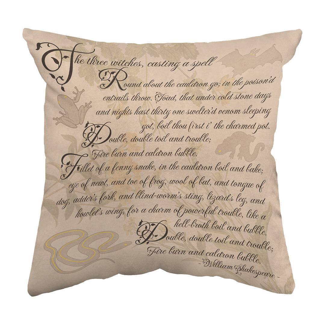 Zippered Pillow Macbeth Spell
